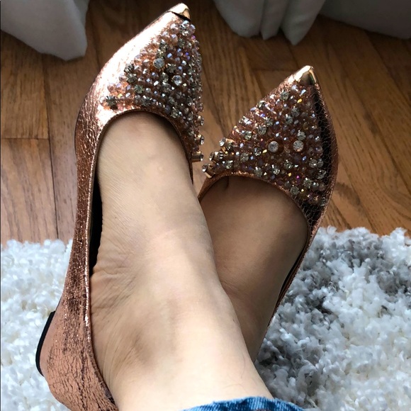 Flat shoes with stones and studs - Picture 7 of 8